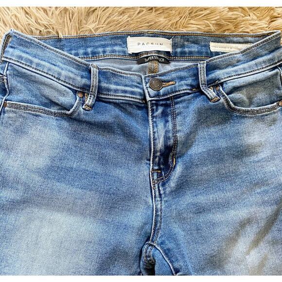 PacSun Knee Patch Super Stretch Ankle Jeggings 25 - Picture 14 of 14